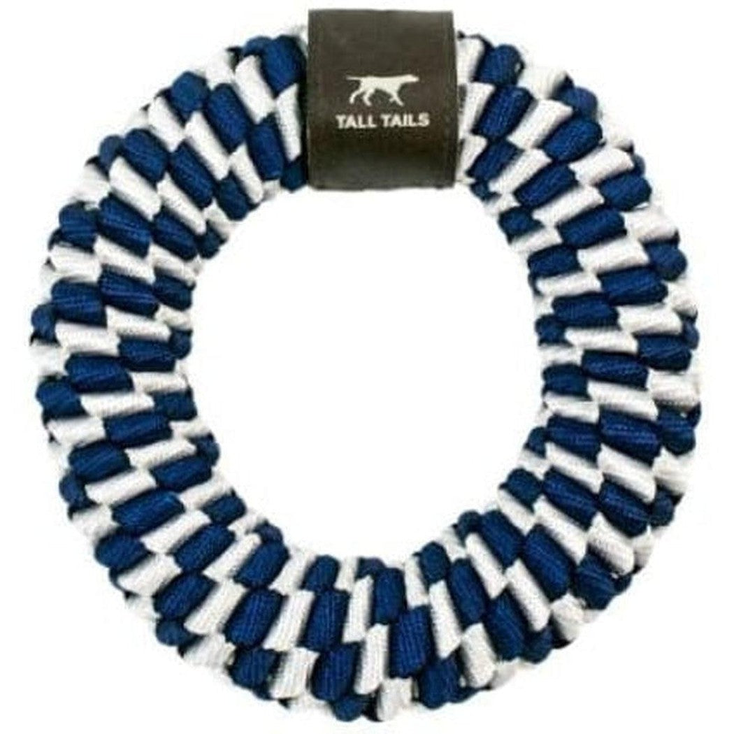 Tall Tails Navy Braider Ring Toy Outdoor Dogs