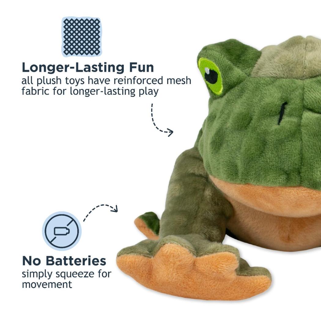 Tall Tails Plush Frog Twitchy Toy - 9"-Pets - Toys-Tall Tails-Appalachian Outfitters