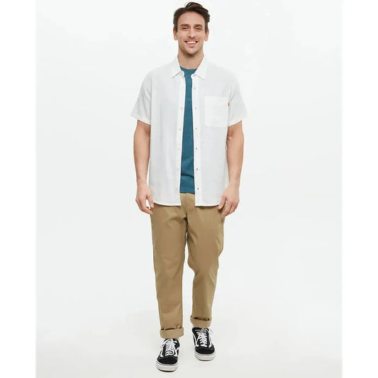 Tentree Men's Dundas Shirt-Men's - Clothing - Tops-Tentree-Undyed-M-Appalachian Outfitters