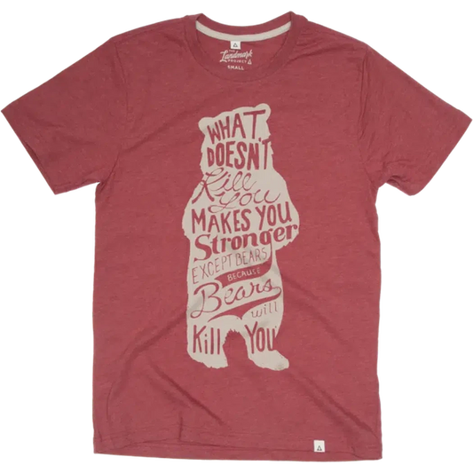 The Landmark Project Bear Tee-Unisex - Clothing - Tops-The Landmark Project-Poppy-XS-Appalachian Outfitters