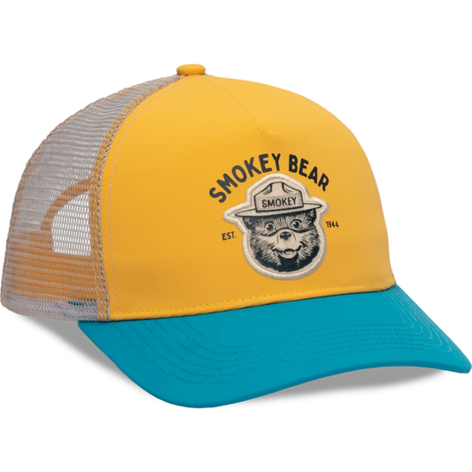 The Landmark Project Smokey Varsity 5-Panel Trucker Hat-Accessories - Hats - Unisex-The Landmark Project-Sunshine-Appalachian Outfitters