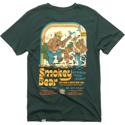 The Landmark Project Smokey's Band Unisex Short Sleeve Tee-Unisex - Clothing - Tops-The Landmark Project-Spruce-XS-Appalachian Outfitters