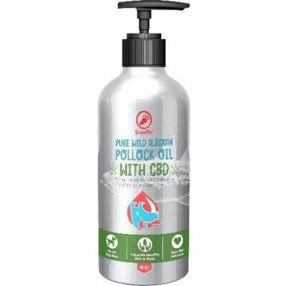 Tickled Pet Wild Alaskan Pollock Oil 16 Ounce with Cbd 