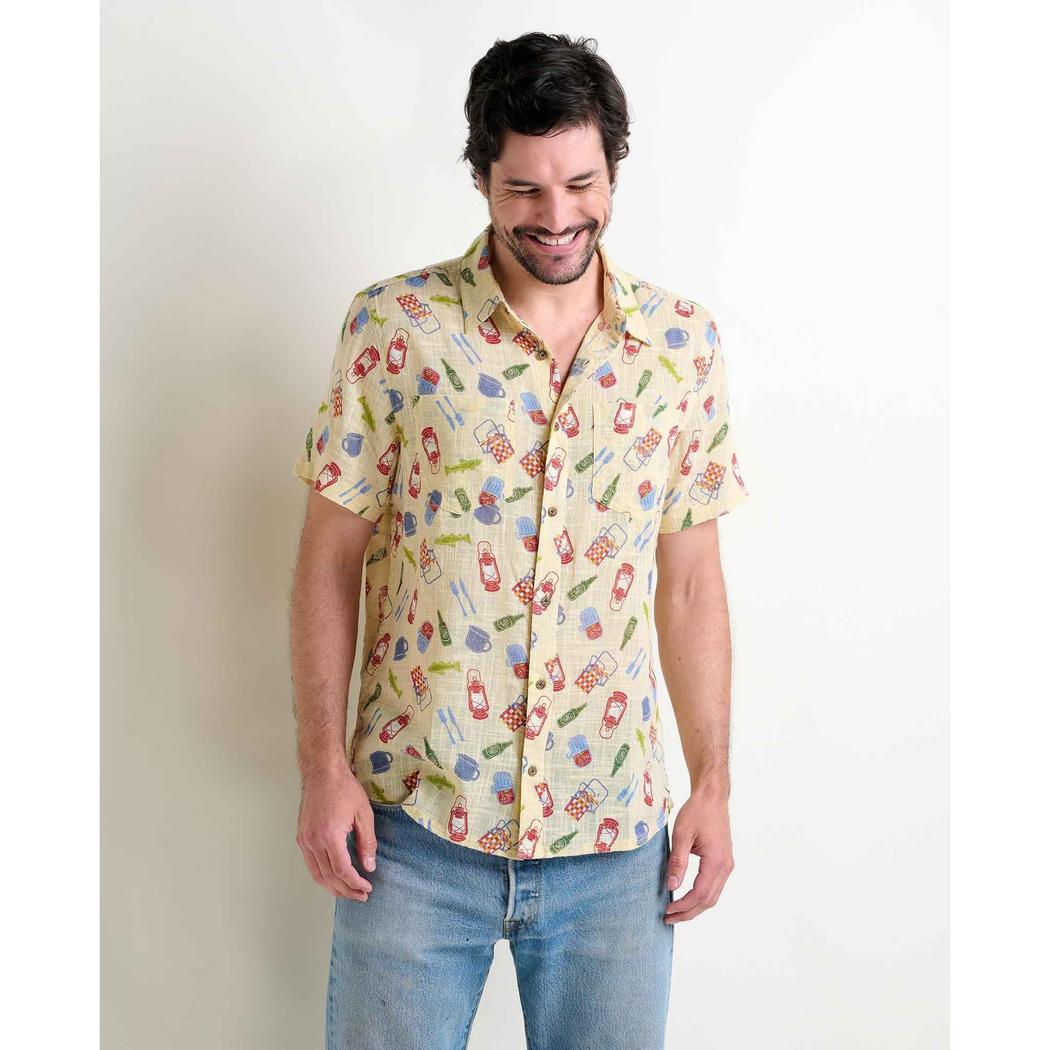 Toad & Co Men's Salton Short Sleeve Shirt-Men's - Clothing - Tops-Toad & Co-Barley Camping Print-M-Appalachian Outfitters