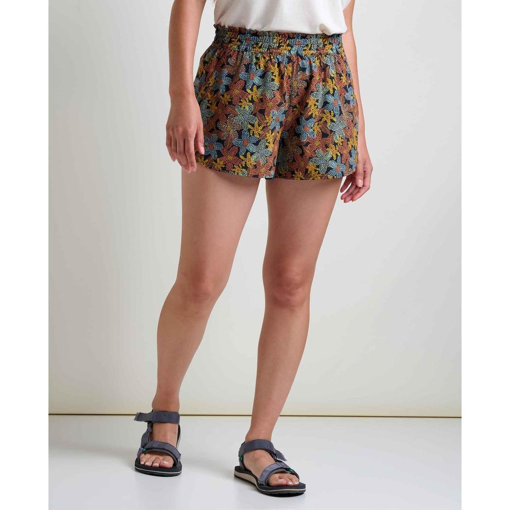 Toad & Co Women's Sunkissed Pull-On Short-Women's - Clothing - Skirts/Skorts-Toad & Co-Black Floral Dot Print-S-Appalachian Outfitters