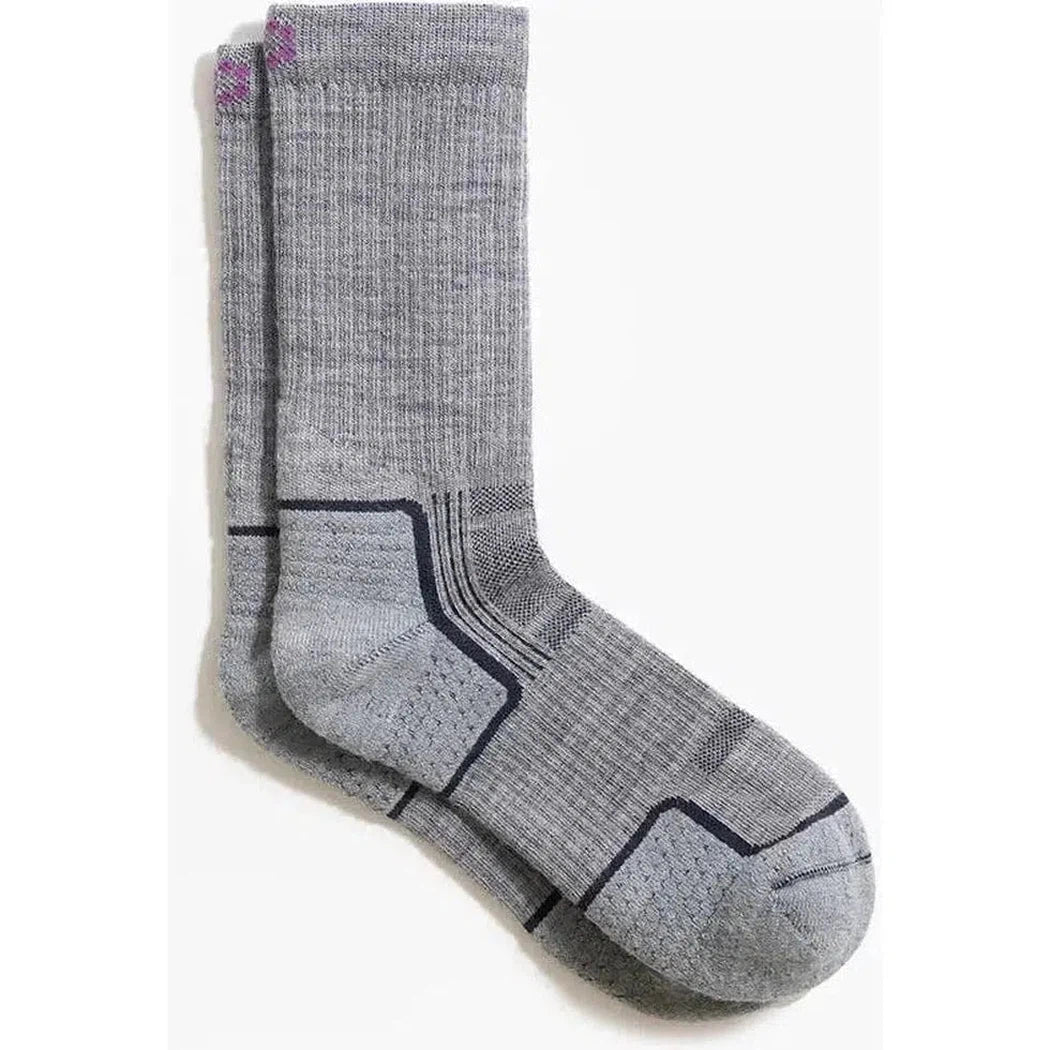 Tough Cuties Eve The Original Ladies Light Weight Hiker Crew-Accessories - Socks - Women's-Tough Cuties-Grey-S-Appalachian Outfitters