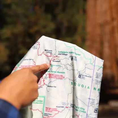 Wear a Map Cuyahoga Valley National Park Map Neck Gaiter-Accessories - Hats - Unisex-Wear a Map-Appalachian Outfitters