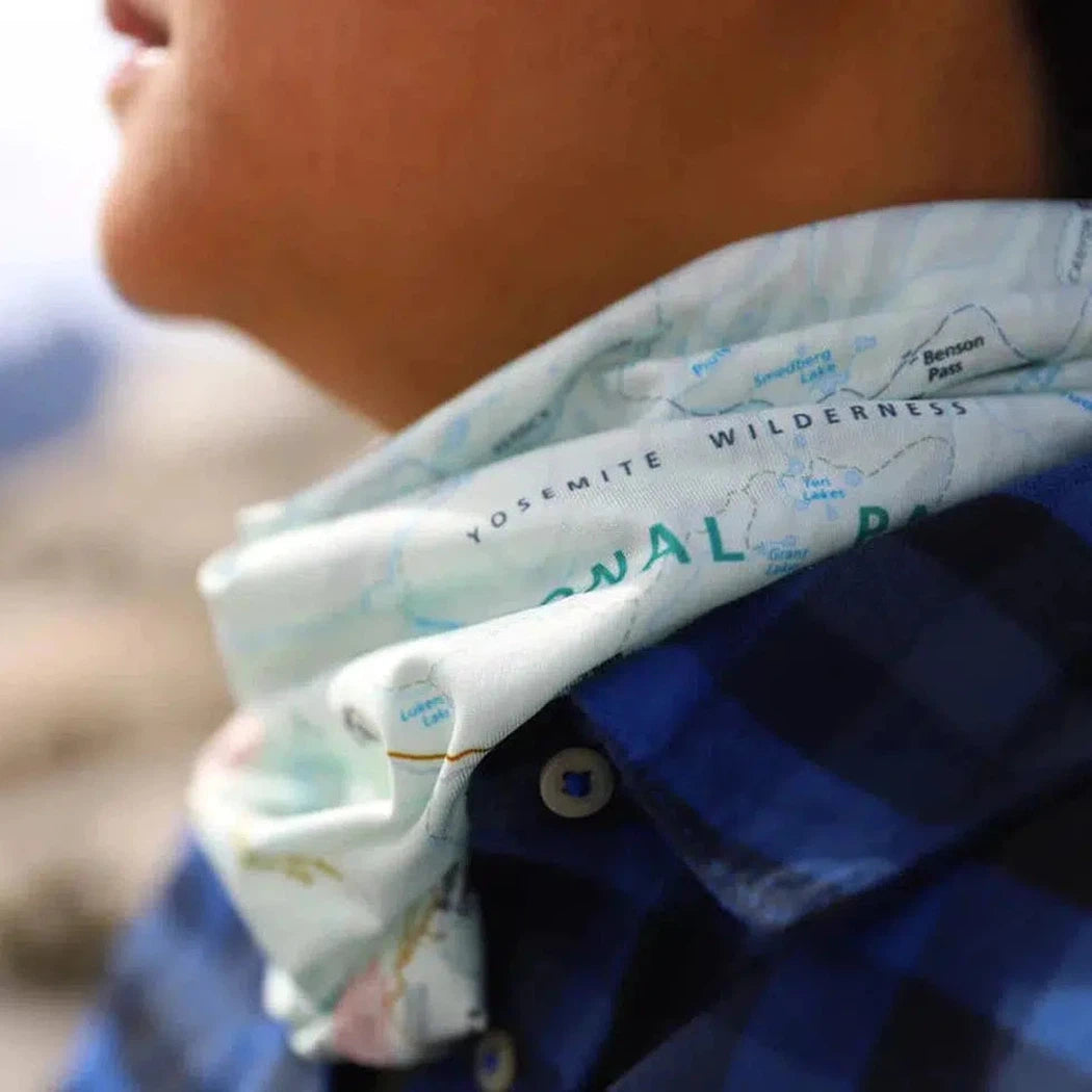 Wear a Map Cuyahoga Valley National Park Map Neck Gaiter-Accessories - Hats - Unisex-Wear a Map-Appalachian Outfitters