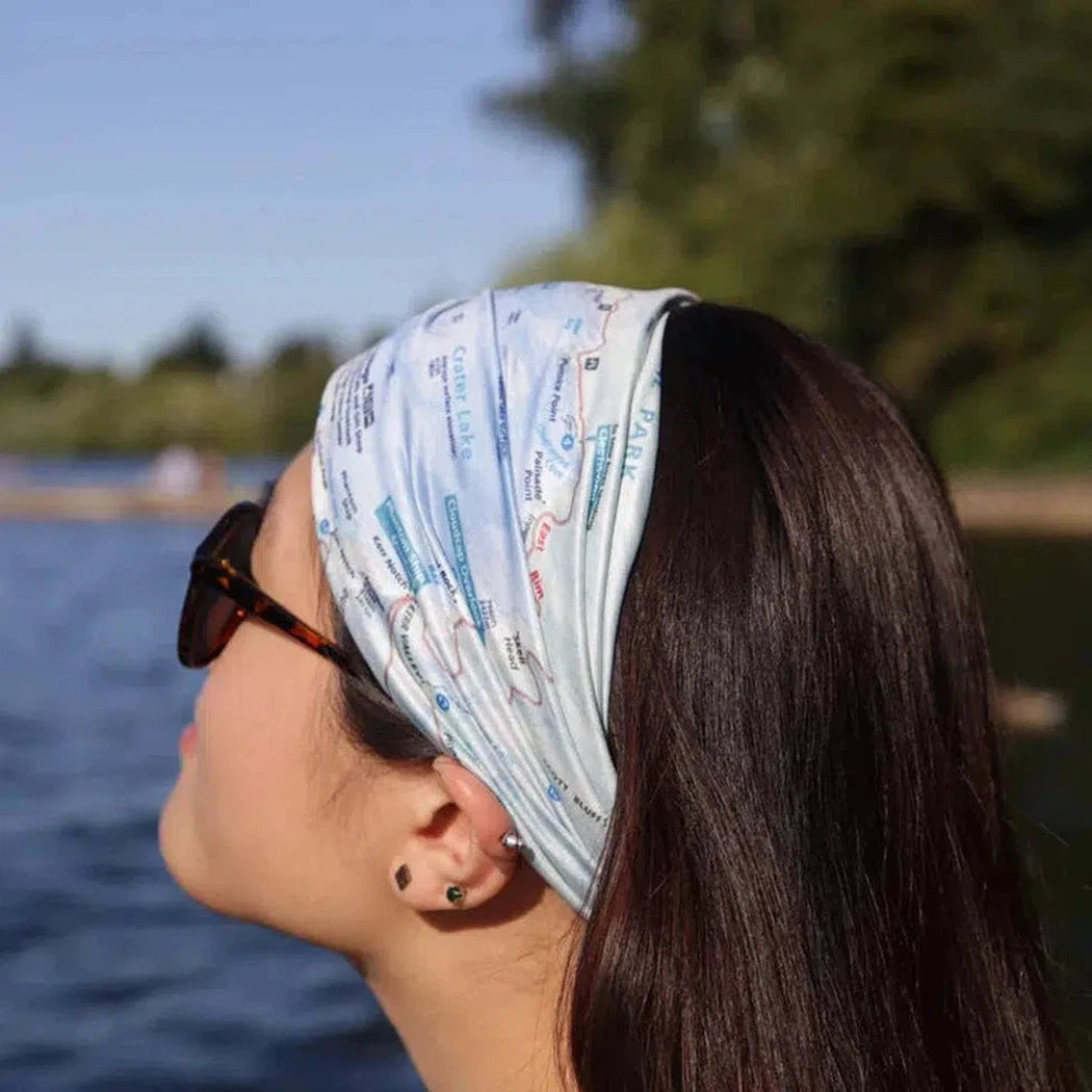 Wear a Map Cuyahoga Valley National Park Map Neck Gaiter-Accessories - Hats - Unisex-Wear a Map-Appalachian Outfitters
