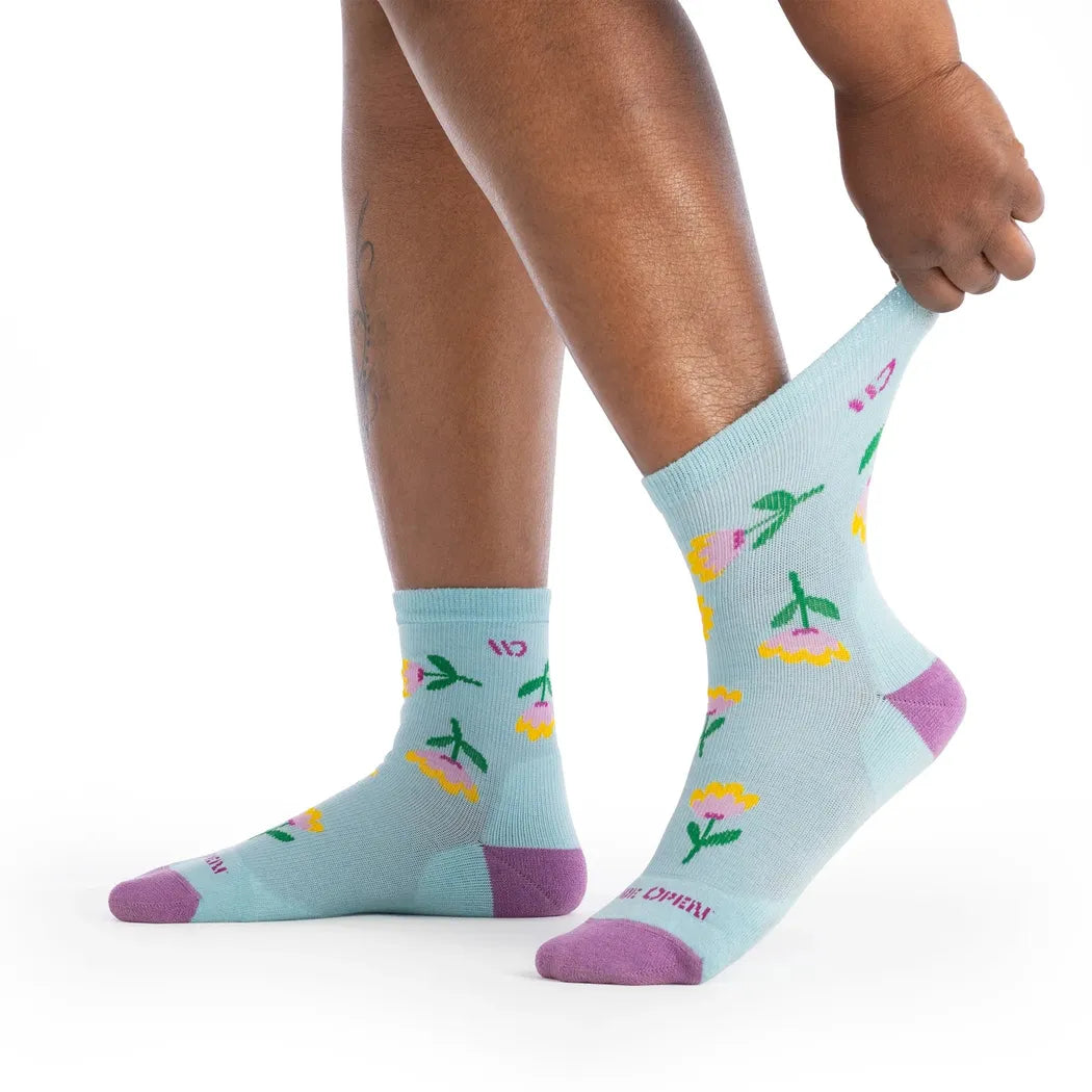 Wide Open Women's Full Bloom Cushioned Micro Crew Socks-Accessories - Socks - Women's-Wide Open-Appalachian Outfitters